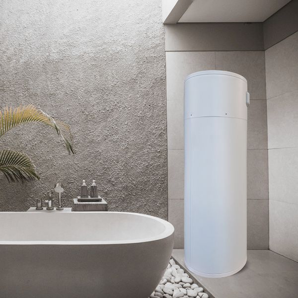 White 300L Domestic Hot Water Heat Pump 2.4kw R290 Heat Pump