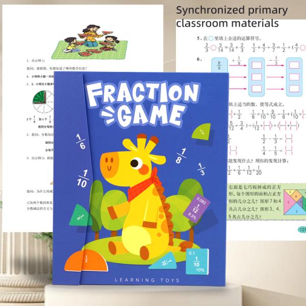 Magnetic Fraction Learning Math Toy for Children Kids Montessori Arithmetic Teaching Aids Educational Toys