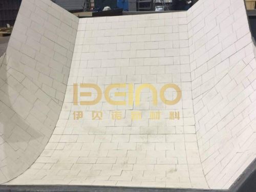 Smooth Surface Welded Ceramic Chute Lining Wear Resistant