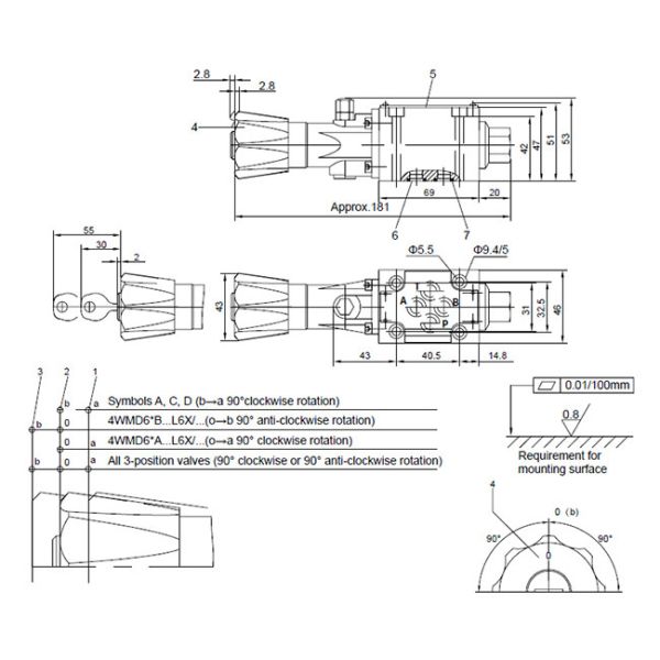 Lever Hydraulic Proportional Control Valve , In Line Hydraulic Variable Flow Control Valve