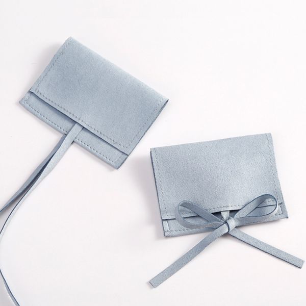OEM/ODM Acceptable Suede Microfiber Jewelry Pouches Luxury Style for Custom Logo