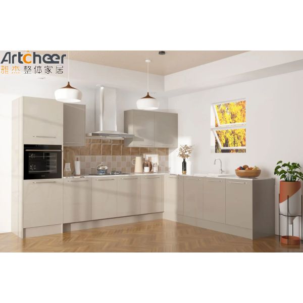 Modern Design Lacquer Finish Kitchen Cabinet with 3 Years Warranty for Modular L Shape Kitchen