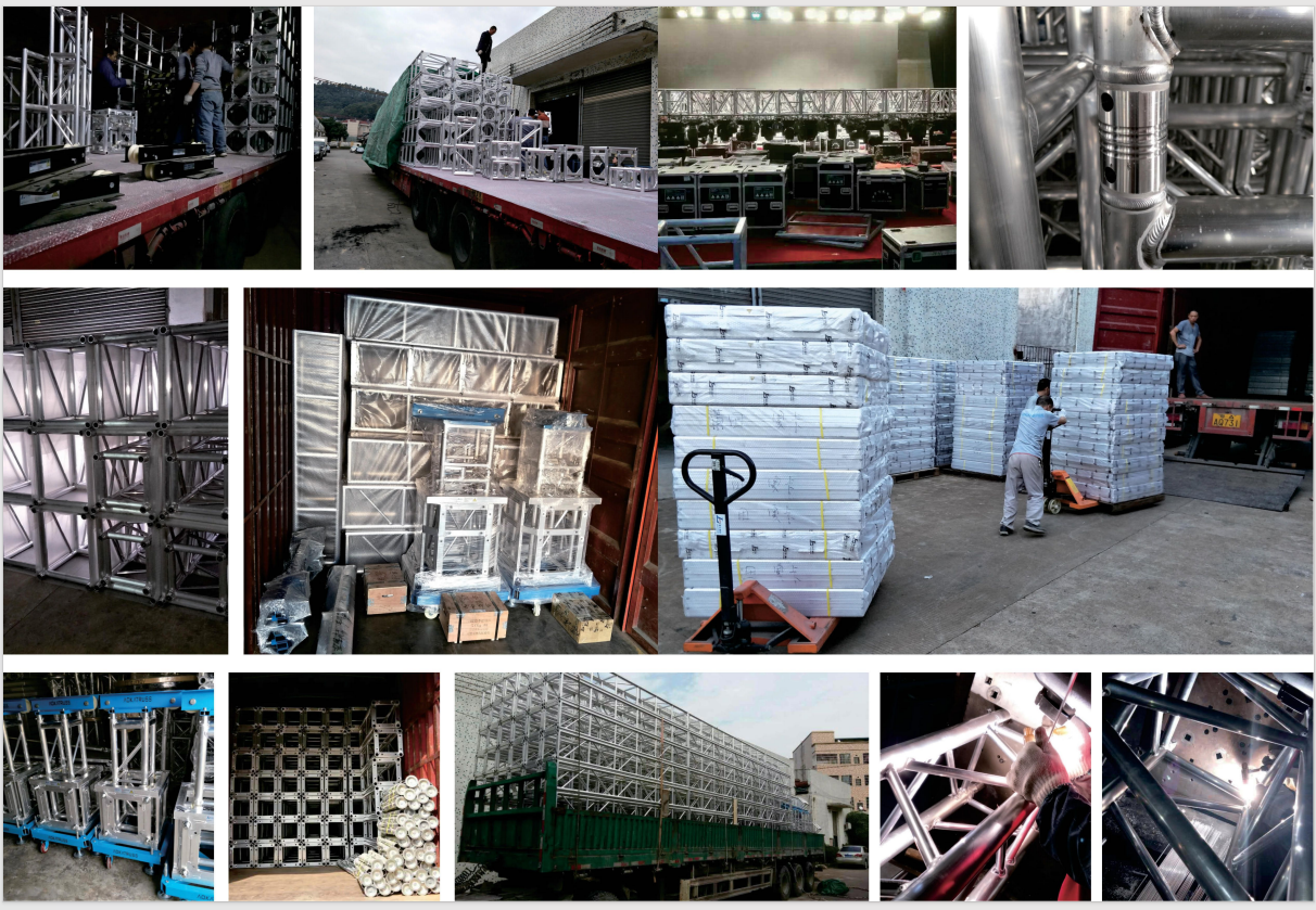 Clampas de aluminio de plata de 50 mm-60 mm Clampas de truss plegables Resistentes a la corrosión