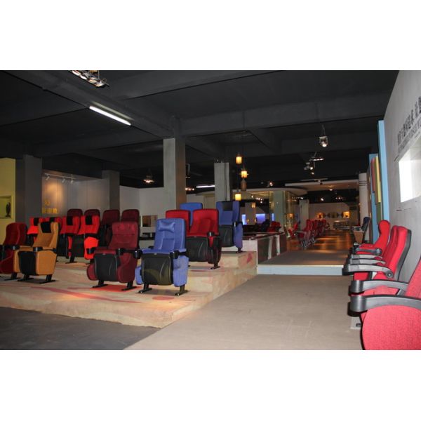 Fabric Upholstery Aluminum Alloy Government Auditorium Chairs Dirt Resistant