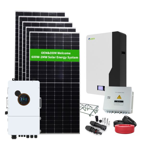Hybrid Solar System 6KW Kit Complete Falicity Solar 6KW 6KVA Off Grid Inverter Solar Energy System for Farm Use