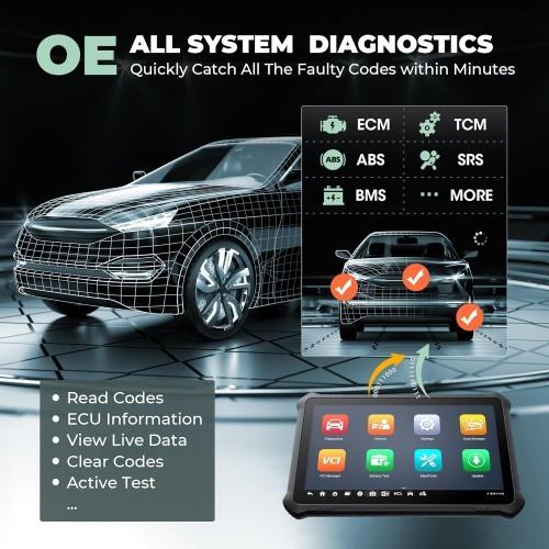 2024 OTOFIX D1 MAX Système complet Diagnostics Appui à la machine ECU Codage DoIP