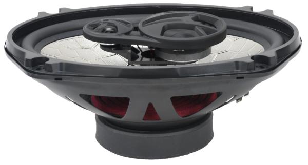 6x9car coaxial speakerCMC69G3, 60wrms, freq. response: 46-20KHz,Sensitivity: 89.8dB WF: 4 ohms, 1'' voice coil , MID: 0.75'' voice coil , 4 ohms, TW: 0.5'' PEI dome