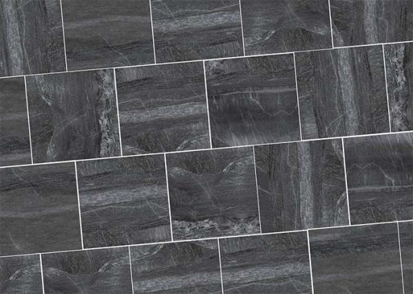 36  X 36  Kitchen Ceramic Tile ,  Baby Face Black Stone Porcelain Ceramic Tile