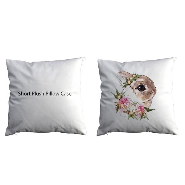 Housse de coussin par sublimation pour impression photo 40*40CM, en flanelle, avec poche pour sublimation
