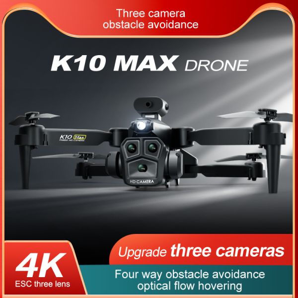 Optical Flow Drone With Triple 4k Camera Wifi Fpv Camera Stabilizer for Beginners Obstacle Avoidance RC Quadcopter 2.4G