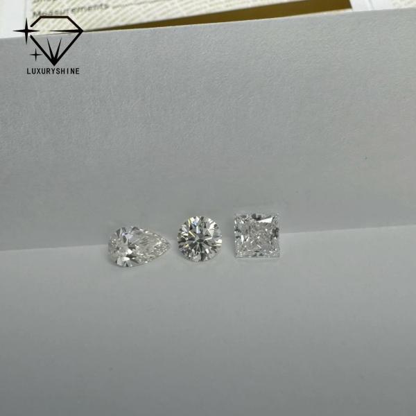 LuxuryShine VS1-VS2 Lab Grown Diamond Loose Diamonds Heart/Princess/Oval/Round/Cushion/Pear/Asscher Customized jewelry