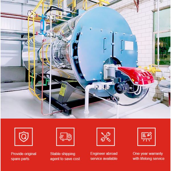 Industrial Gas Steam Boiler Fire Tube Boiler Automatic Working 5 Ton Capacity