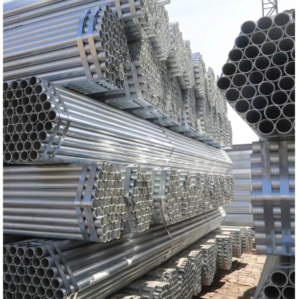 Zinc Coated Pre-Galvanized Round Steel Pipe ASTM A0252 Cold Drawn Welded Galvanized Steel Tube For Construction