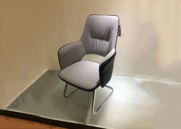 White Waterproof 55cm Ergonomic Conference Room Chairs