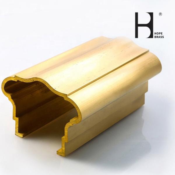 Chinese brass stairs handrail brass extrusion profiles supplier Brass Copper Alloy Extrusion Profiles Customized Drawing