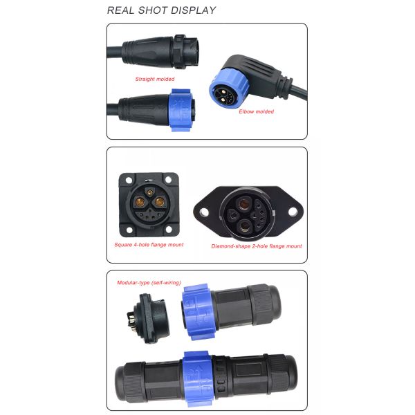 E-motorcycle Solution M23 Series 30A Heavy Duty Waterproof Circular Connector For High Power Equipment