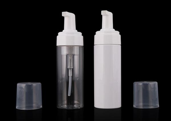 150ml Foam Pump Bottle Round Plastic Pet Face Wash Liquid Shampoo White