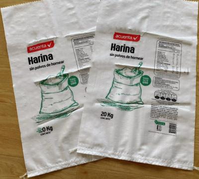 40x60CM Printed PP Woven Sack Bags For Packaging Almond Flour tapioca