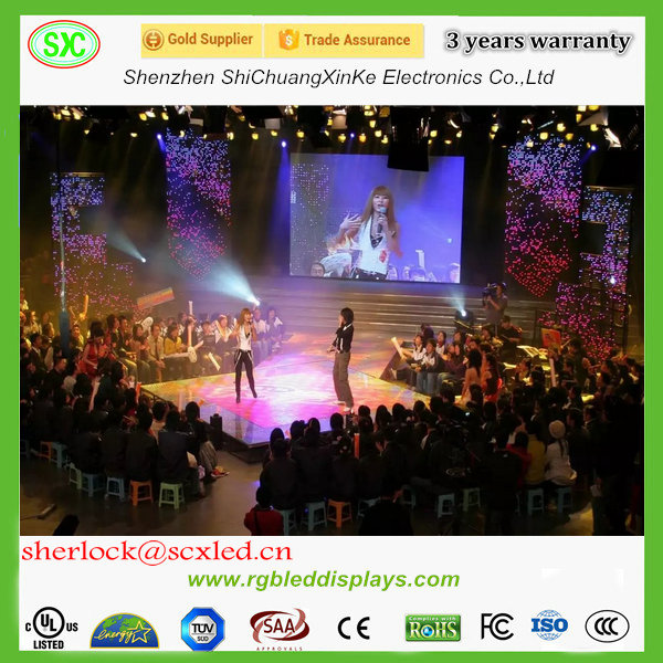 Custom Indoor Large LED Die-Cast Aluminum Screen P6 For Rate Display/Concert, High Definition