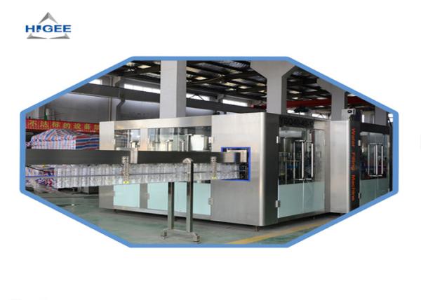 PLC Controled Automatic Water Filling Machine For Small Complete Soda Beverage
