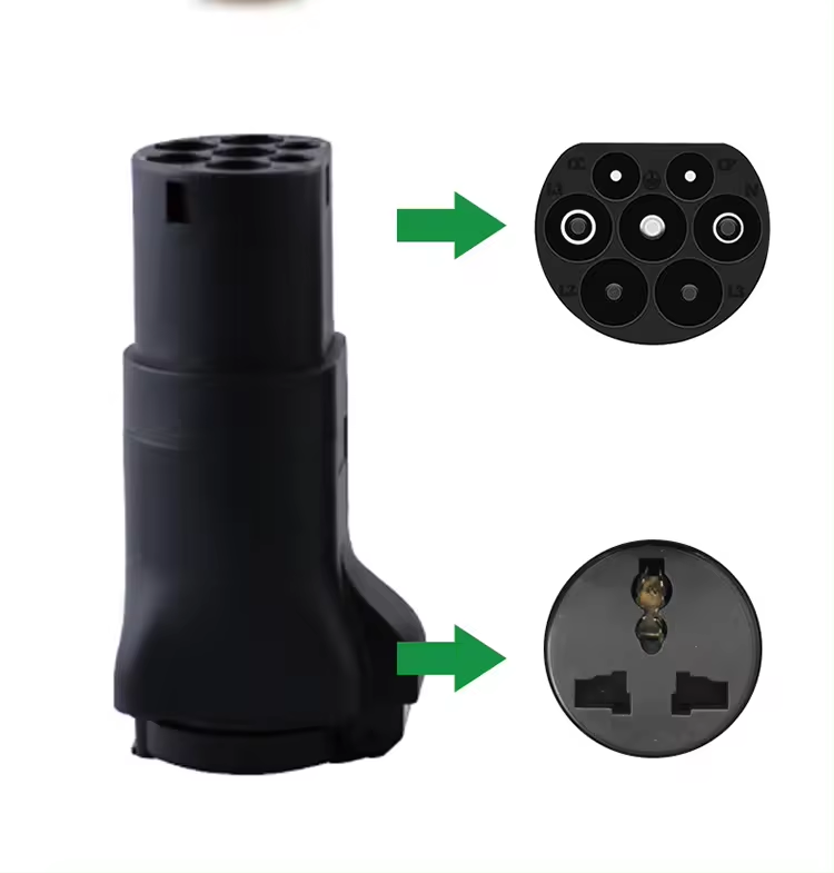Qiaoyi AC Type 2 Ev Charging Station Type2 Interface Standard to International Power Plug Sea Adapter