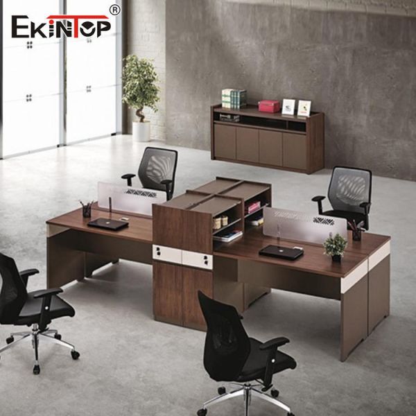 Многофункциональные кабины стола офиса, деревянный стол рабочего места для клерка офиса