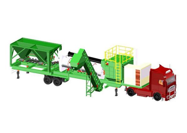 Planta portátil pequena industrial do asfalto/Asphalt Mixer With One Trailer móvel somente
