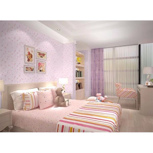 Pink Bedroom Self Adhesive Floral Wallpaper Soundproof Botanical Peel And Stick Wallpaper