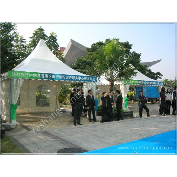 Outdoor Aluminum Frame High Peak Tents , Pagoda Corporate Event Tent
