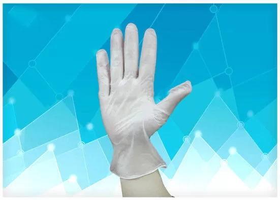 Disposable Medical Gloves Polyvinylchloride Vinyl Exam Gloves Powder Free Puncture Resistant Customized Logo