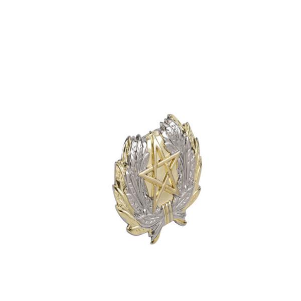 Personalized Sheriff Detective Police Metal Badge Chinese Logo Pentagram Lapel Pin