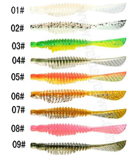 New design best sale 3.5g 10.0cm 7#~9# artifical soft fishing lure