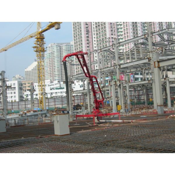 Manual 13m 20Mpa Hydraulic Concrete Placing Boom 360 Degree Slewed