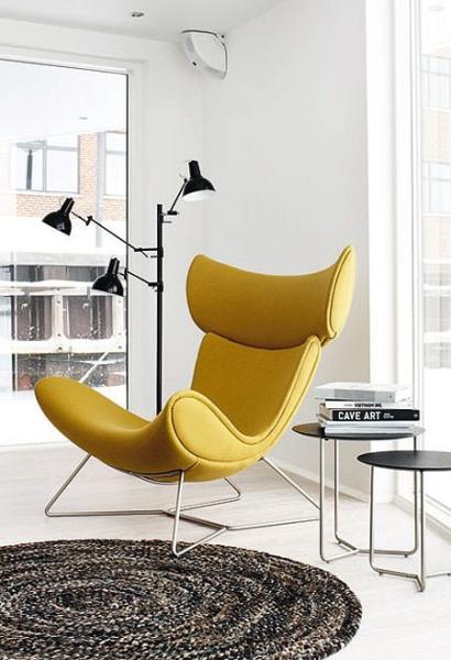 Imola Chair with ottoman by Henrik Pedersen made by wool fabric or leather, Imola lounge chair,Imola leather chair