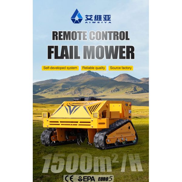 Professional Flail Mower with Sharp Cutting Blades, Perfect for Large Area Grass Trimming, Strong Power