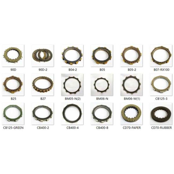 WY125 125cc CG125 Spare Parts Clutch Friction Discs 5 Pcs High Efficient 