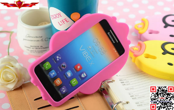 New Arrival ECO-Friendly Cartoon Silicone Cover Case For Lenovo S960