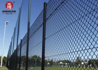 Boundary Wall Galvanized Pvc Coated Chain Link Fencing Wire Mesh 50ft 100ft