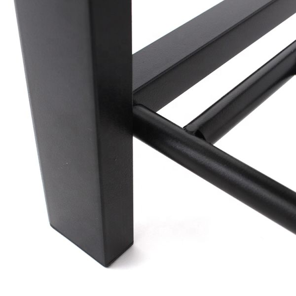 Customized Metal Fabric Shoe Rack Furniture Storage Bench For hallway