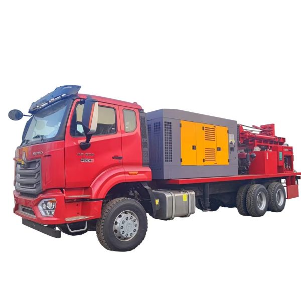 Powerful Truck Mounted Drill Rig for Water Well Drilling 300M Depth 30T Drill Tower Load