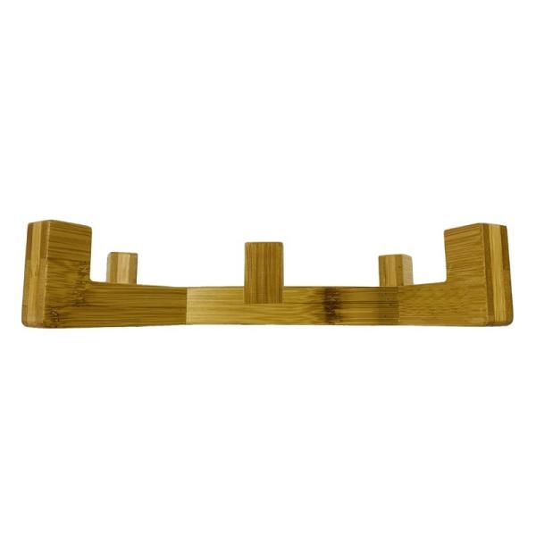 Bamboo Sustentável 2 em 1 Design resistente Anti-Rollover Pet Dog Bowl Holder para a sua sala de estar