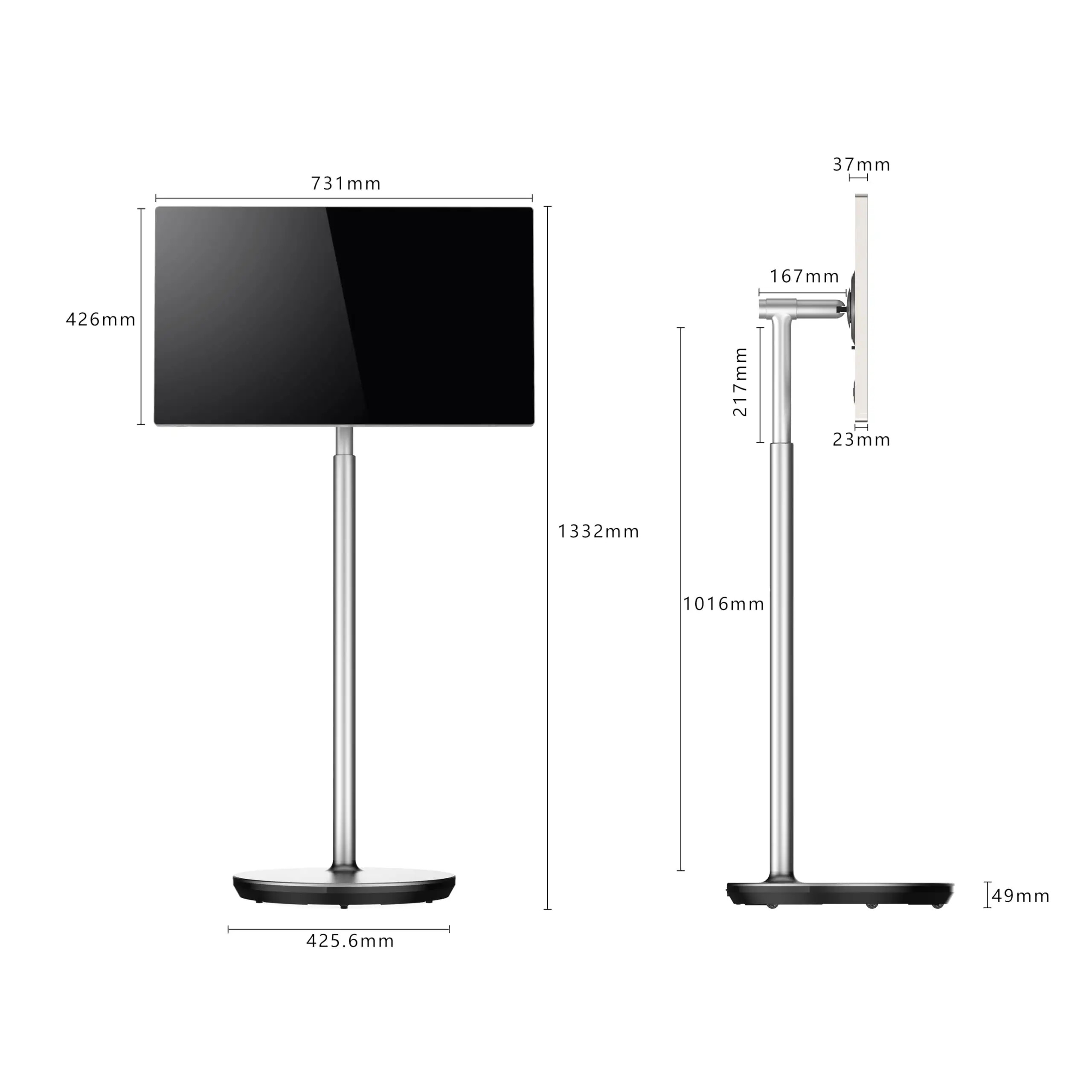 Подвижный 32 дюймовый 4+32g Android12 Капацитивный сенсорный экран Smart Standby Me Tv For Home