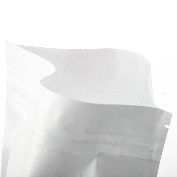 matte resealable zipper top food spot packaging bags flat bottom white kraft paper bags with rectangle window
