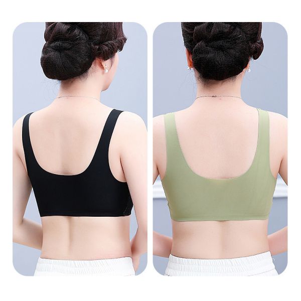 2025 New Arrival Front Closure Bra for Women Lace Seamless Women Sporty Wire Free Middle Age Ladies Women Bra