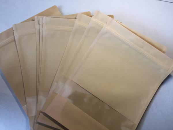 Anti Leakage Zip Seal Food Bags Stand Up , Recycled Stand Up Resealable Bags