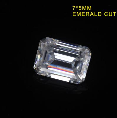 Emeralde Cut Diamond Moissanite DEF Super White 5*7mm Loose Moissanite Stones