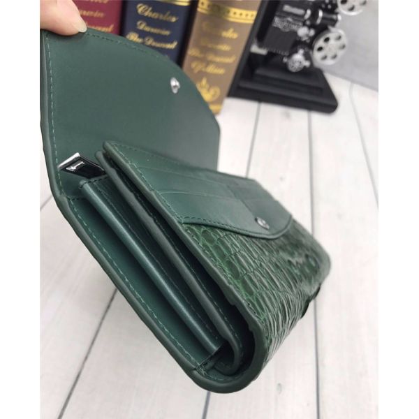 Authentic True Crocodile Skin Women's Long Chic Wallet Female Card Holders Exotic Real Alligator Leather Lady Clutch