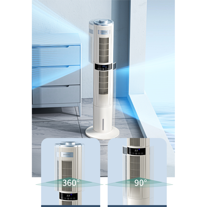 Adjustable Height Tower Installation 3 in 1 Portable Household Cooling Fan Tower