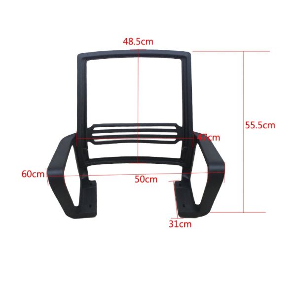 Пятизвездочный офисный стул Сдвижная основание смонтировано Пластиковые волокна офисный стул Пластиковая спина