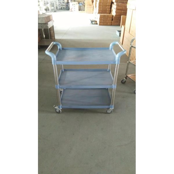 stainless steel trolley with the plastic tray size :500x900x920mm